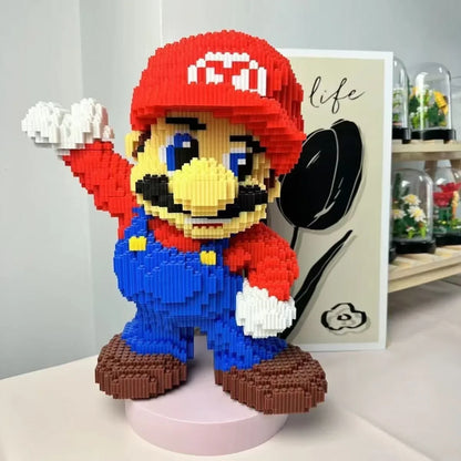 Super Brother Cartoon Micro Block Toy – Assembly Model