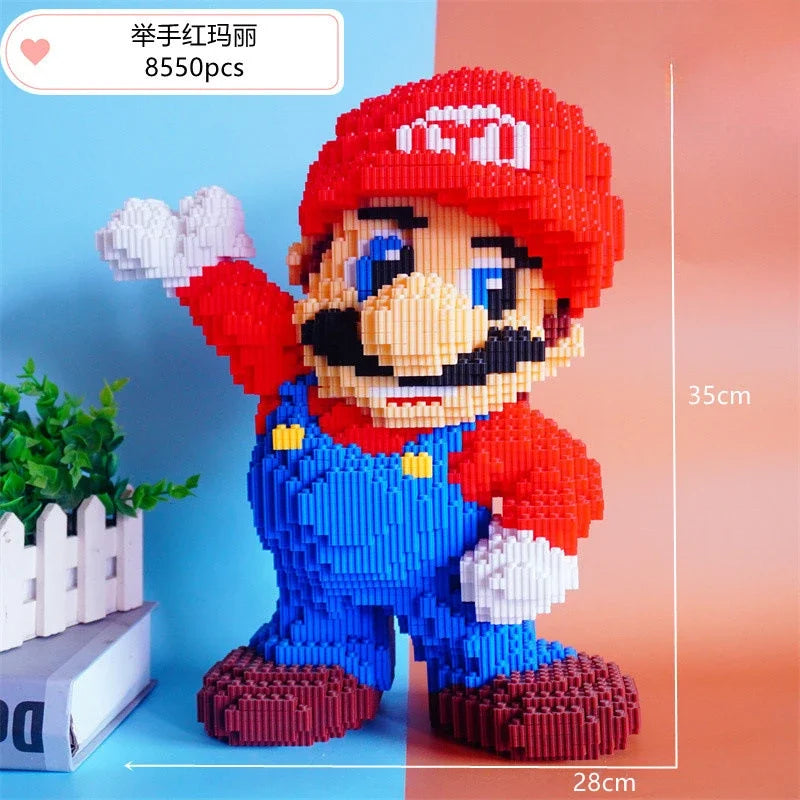 Super Brother Cartoon Micro Block Toy – Assembly Model