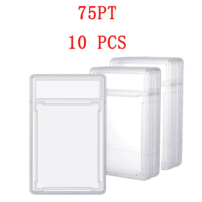 35/55/75/100PT Baseball Star Cards Slab Label Grade Trading Card Sleeves Protector Acrylic Stand Plastic Game PTCG Gift Kids Toy