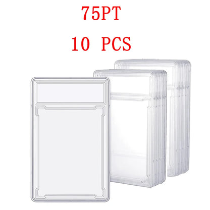 35/55/75/100PT Baseball Star Cards Slab Label Grade Trading Card Sleeves Protector Acrylic Stand Plastic Game PTCG Gift Kids Toy