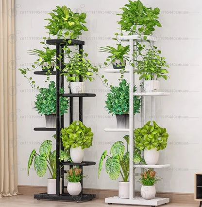 6‑Tier Floor Plant Stand, 7 Pots, 108cm