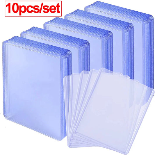 10PCS Standard 35PT Top Loaders Game Card Sleeves Top loaders Card Protector for Baseball Football Sports Game Cards PVC Slot