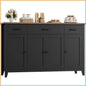 55" Farmhouse Sideboard – Black