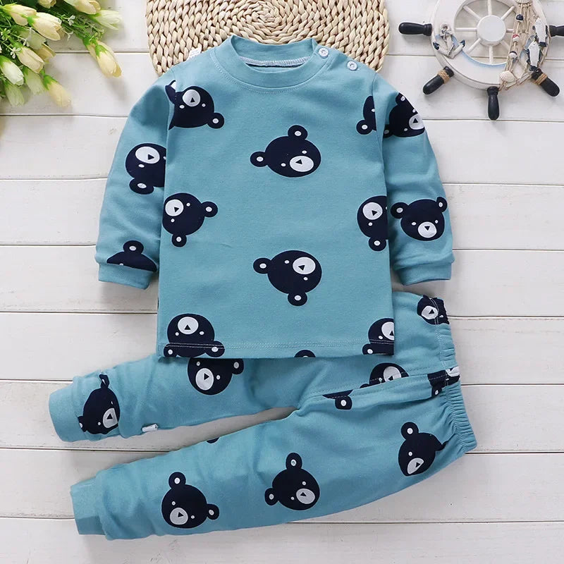 Kids Clothes Children Sets Boys Girls Cotton Autumn winter Clothing