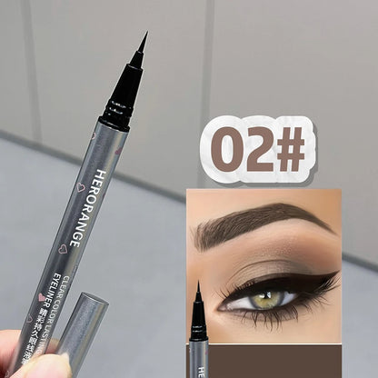 0.01mm ultra-fine precision waterproof liquid eyeliner, black, quick-drying, anti-smudge, anti-sweat, long-lasting eye-slimming