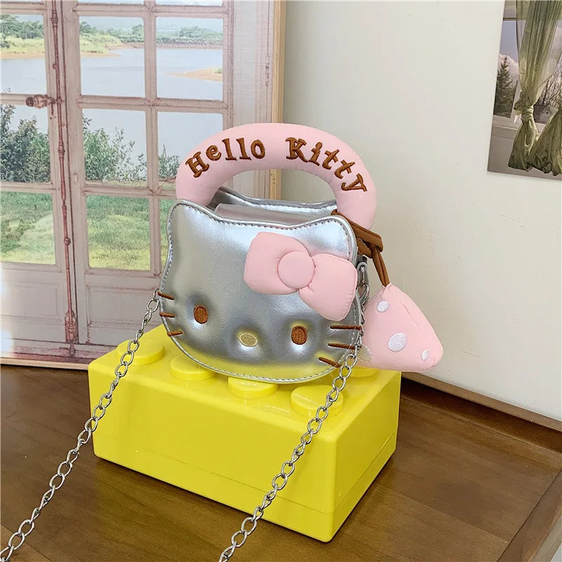 Hello Kitty PU Mini Crossbody / Handbag (Kawaii Daily Shoulder Bag)