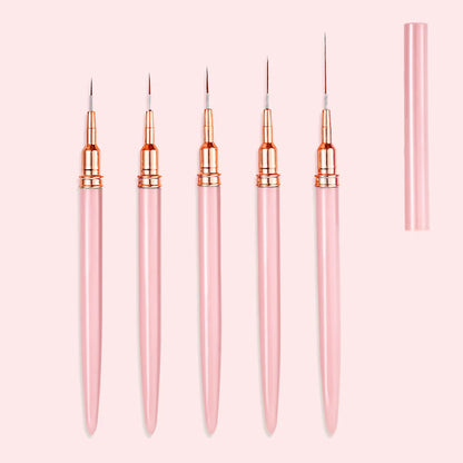 4/6/10Pcs Set Nail Art Stamp Pen DIY Floral Butterfly Nail Graffiti Nail Dotting Tools Polishing Painting Drawing Manicure Tools