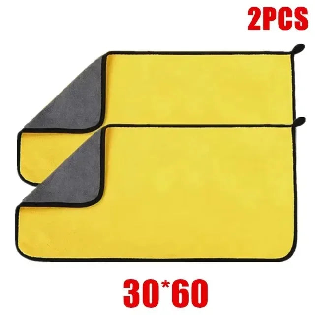 1/3/6Pcs Microfiber Car Cleaning Towels Car Wash Drying Cloth Hemming Microfiber Towel Care Wash Cloth Car Detailing Accessories