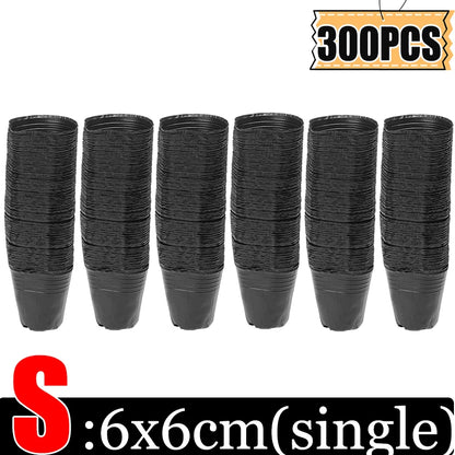 S/M/L/XL Black Seedling Nursery Pots Seed Starting Grow Bag Flower Plant Breathable Container Garden Vegetable Box Cuttings Tool