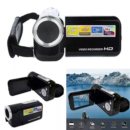 1080P 16MP Digital Camera &amp; Rotatable Screen Camcorder (16X Zoom, Fill Light)