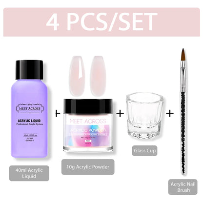 Acrylic Powder Set- Clear /Pink/ Nude