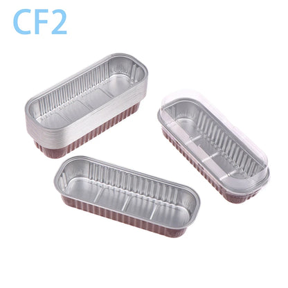 10‑Pack Mini Loaf Pans (With/Without Lids) – 6.8oz Aluminum Foil Bread & Muffin Containers