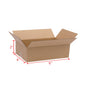 Bulk Corrugated Paper Boxes – 100 Count, Yellow – 8×6×4", 4×4×4", 6×4×2"