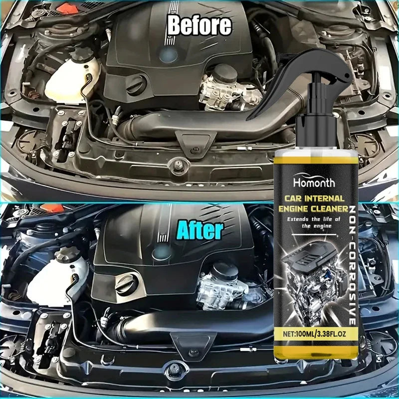 Engine Cleaner, Engine Shine Protector, Detailer, Decontaminant, Deep Degreasing, Compartment Heavy Oil Dust Car Cleaning Tools.