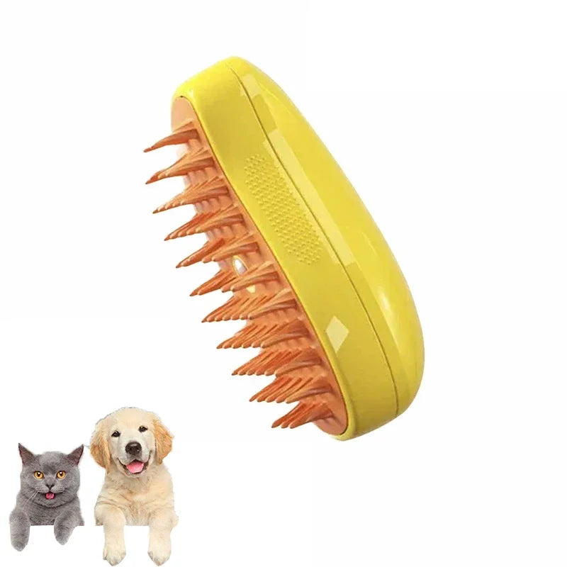 3 in 1 Pet Grooming Steam Brush Sprayer Massage Comb- Cat/Dog