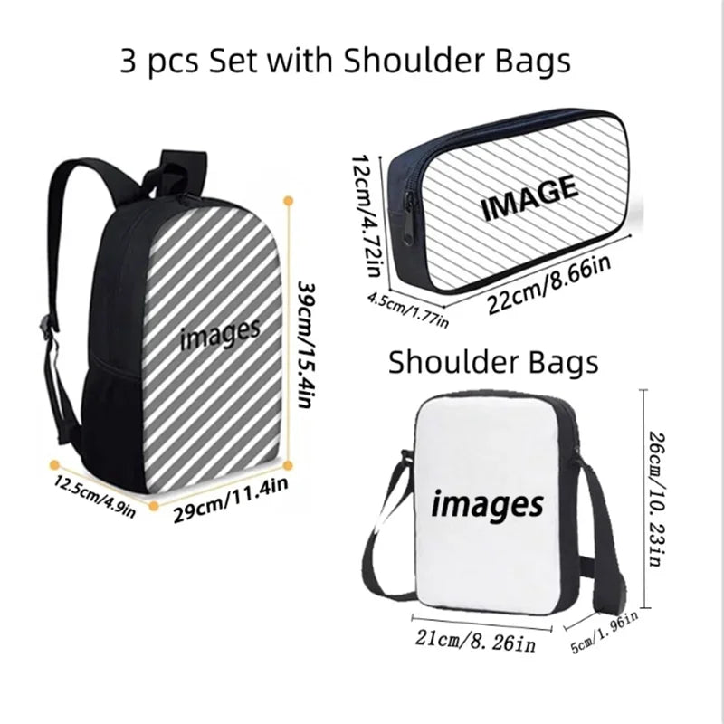 Santoro Gorjuss Kids School Backpack Set – Lightweight Backpack, Shoulder Bag & Pencil Case
