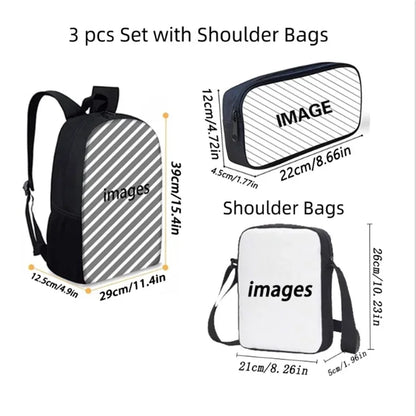 Santoro Gorjuss Kids School Backpack Set – Lightweight Backpack, Shoulder Bag & Pencil Case