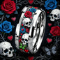 8mm Stainless Steel Ring skull design