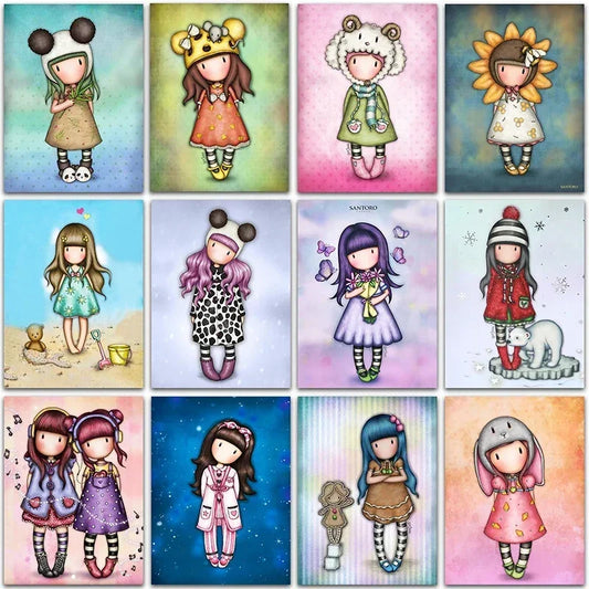5D DIY Diamond Painting – Cartoon Princess Anime Mosaic Embroidery Art
