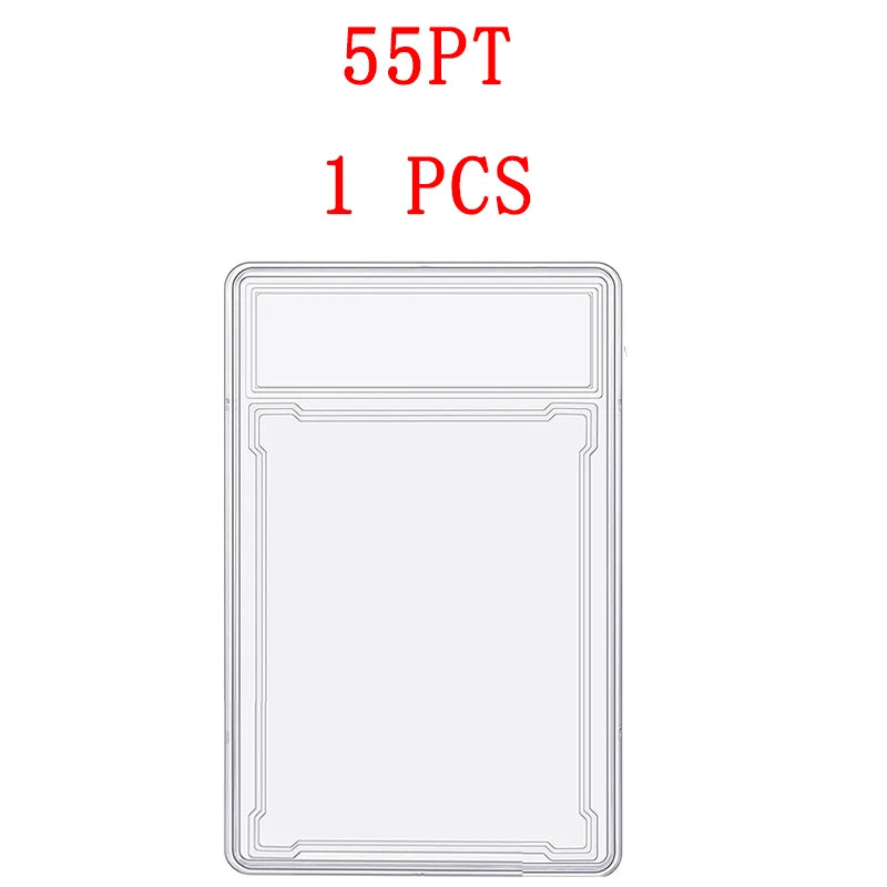 35/55/75/100PT Baseball Star Cards Slab Label Grade Trading Card Sleeves Protector Acrylic Stand Plastic Game PTCG Gift Kids Toy