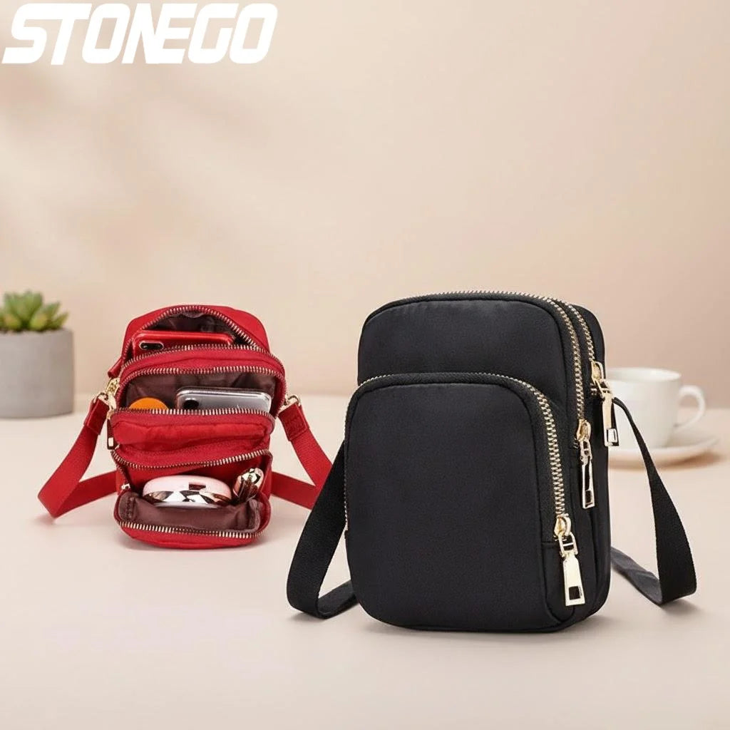 Women’s Nylon Adjustable Crossbody Phone Purse