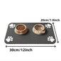 Absorbent Pet Feeding Mat: Quick-Dry Placemat for Food and Water Bowls, Waterproof Rubber Backing for Dogs and Cats