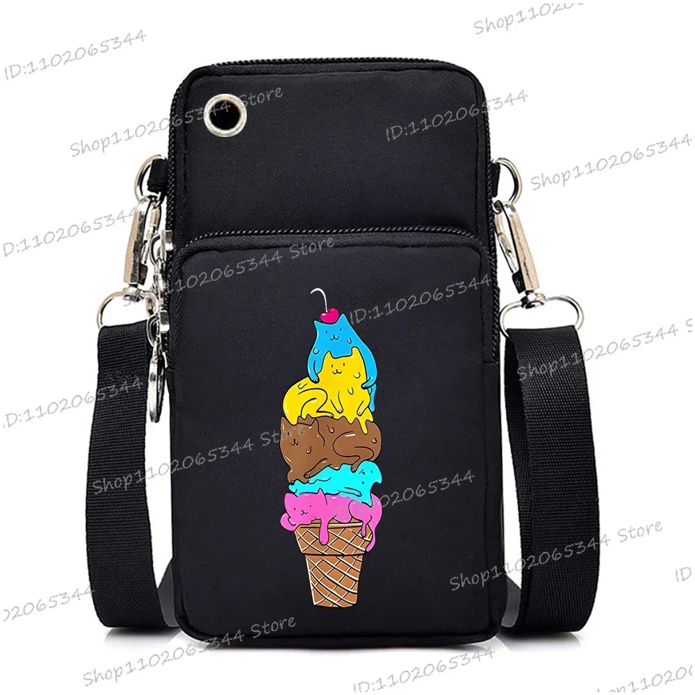 “Just A Girl Who Loves Cats” Mini Phone Crossbody Bag