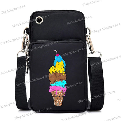 “Just A Girl Who Loves Cats” Mini Phone Crossbody Bag