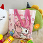 Sanrio Hello Kitty Canvas Shoulder Tote – Large Capacity