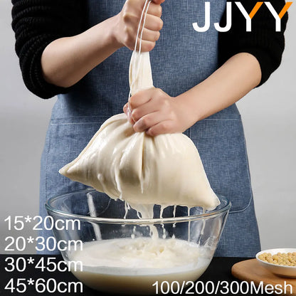 Filter Bag for Brewing Malt Boiling Wort Mash Strainer Tool Mesh Nylon Food Strainer Bag Nut Milk Juice Filte