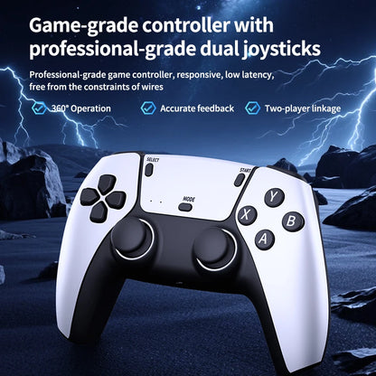 RS5 TV Game Console Dual Stick Wireless Controller Game 20000+64GB Double Joystick 4K Retro Suitable for PC, Android, TV GAME