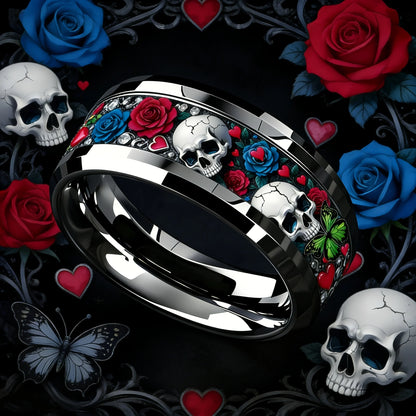 8mm Stainless Steel Ring skull design