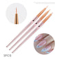 4/6/10Pcs Set Nail Art Stamp Pen DIY Floral Butterfly Nail Graffiti Nail Dotting Tools Polishing Painting Drawing Manicure Tools