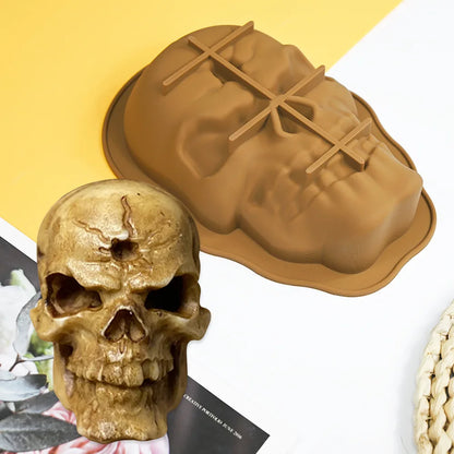 Halloween Mask Design Cake Mold Skull Design Chocolate Mold Halloween Silicone Cake Mould Kitchen Bakeware Dessert Tools