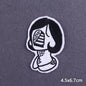 The Death Embroidery Iron On Patches For Clothing DIY Applique Patches On Clothes Skull Badges on backpack Jakcet