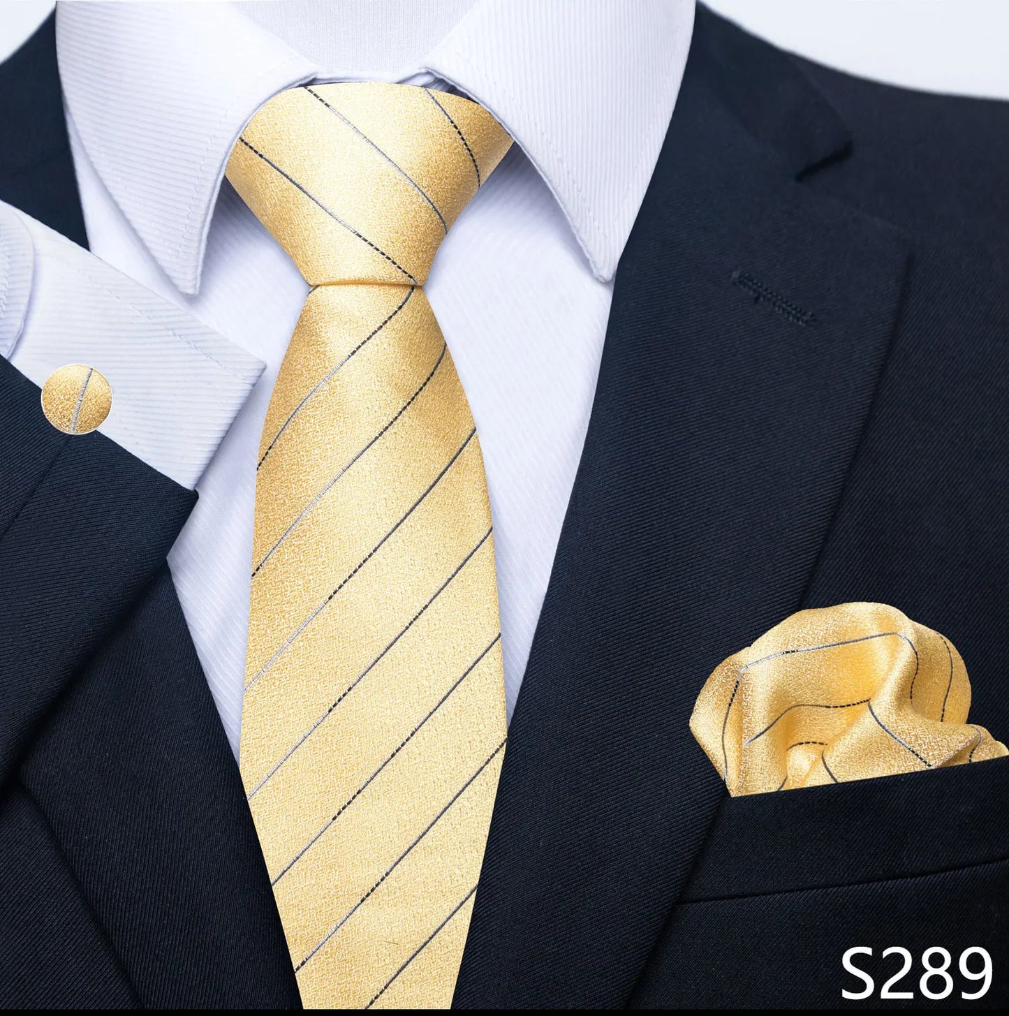 Silk Tie Pocket Squares Necktie Suit Accessories