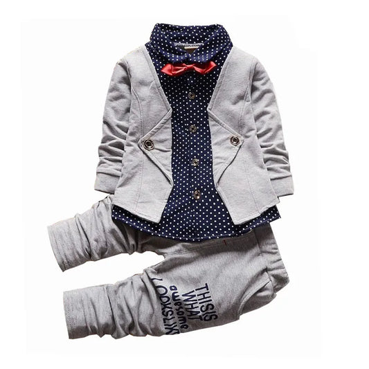 Baby Boys Suit Children Fashion Jacket Pants 2Pcs/Set Toddler