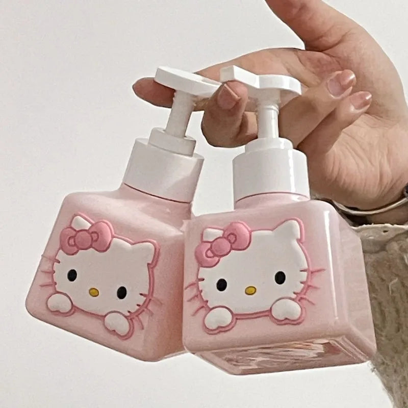 Hello Kitty Inspired Kawaii Squeeze Bottles (Leakproof Travel Toiletry Containers)