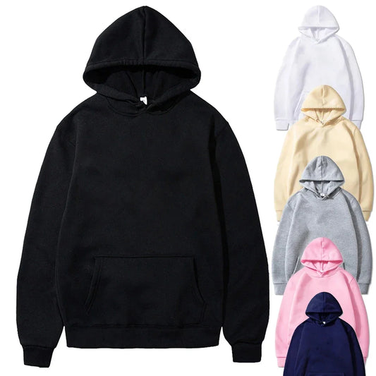 Men's Women's Casual Hoodie  Fleece Warm  Spring Autumn Pullovers Multiple Colors Oversized