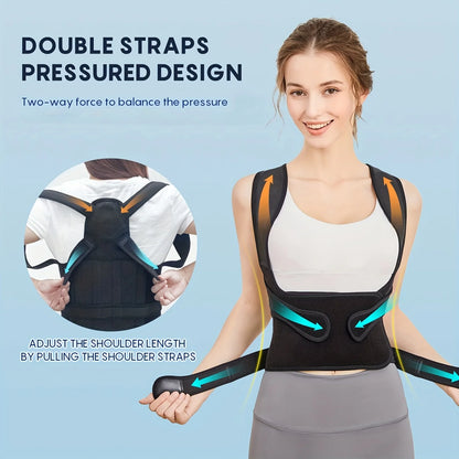 Posture Corrector for Women,Invisible Lightweight Adjustable Back Brace for Upper and Lower Back Pain Relief, Hunchback, Hump
