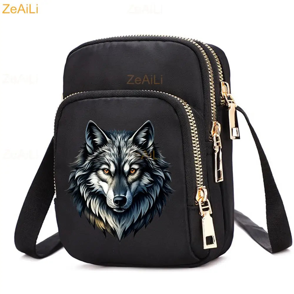 Cat & Dog Faith Quote Crossbody Phone Bag