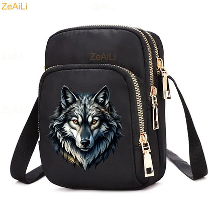 Cat & Dog Faith Quote Crossbody Phone Bag