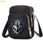 Cat & Dog Faith Quote Crossbody Phone Bag