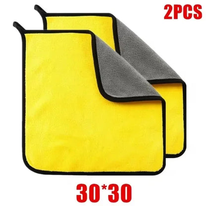 1/3/6Pcs Microfiber Car Cleaning Towels Car Wash Drying Cloth Hemming Microfiber Towel Care Wash Cloth Car Detailing Accessories