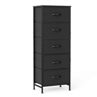 48" Bedroom Dresser with 5 Fabric Drawers