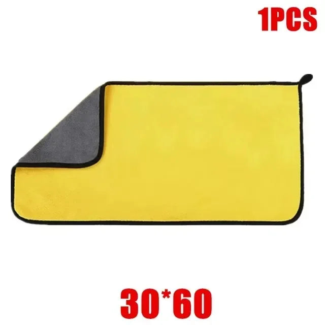1/3/6Pcs Microfiber Car Cleaning Towels Car Wash Drying Cloth Hemming Microfiber Towel Care Wash Cloth Car Detailing Accessories