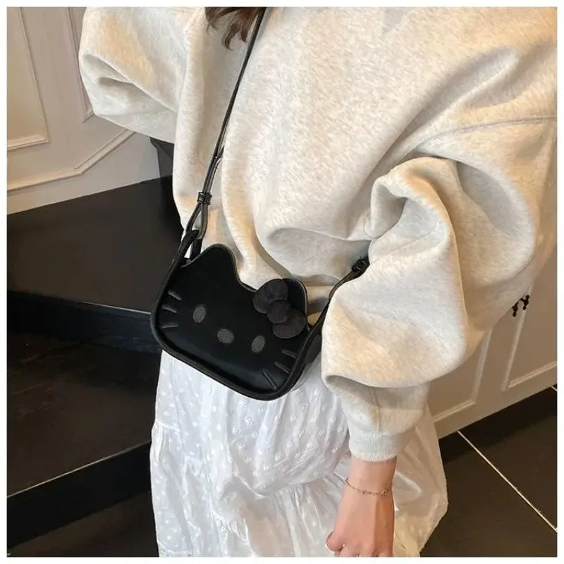 Hello Kitty Fashion Messenger Bag (Cute Cartoon Shoulder Handbag)