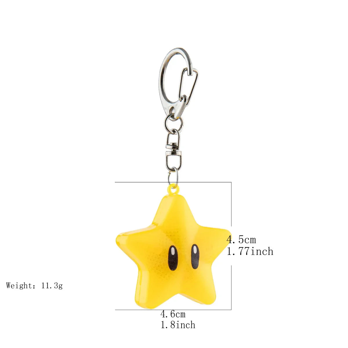 Acrylic Luminous Star Keychain – Cute Bag Accessory for Anime Fans & Collectors