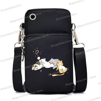“Just A Girl Who Loves Cats” Mini Phone Crossbody Bag