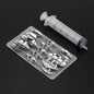10 pcs Pudding Nozzle +1 Syringe Tools Jelly Cake Jello Gelatin Tools Cake Decorating Tools 3D Jelly Flower Art Tools